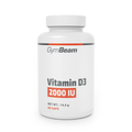 Vitamín D3 2000 IU - GymBeam, 120 kaps.