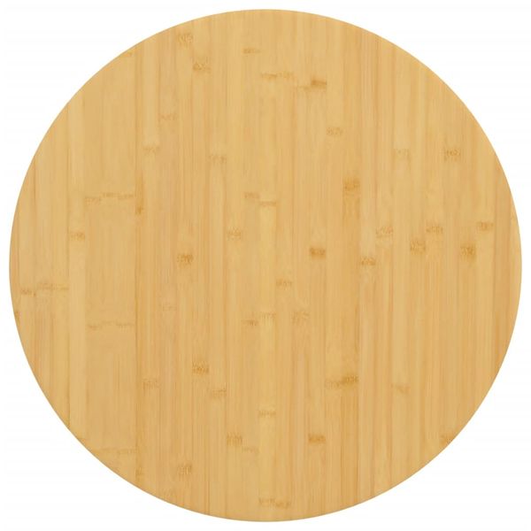 vidaXL Stolová doska Ø90x2,5 cm bambus
