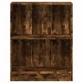 vidaXL Knižnica údený dub 60x24x76 cm spracované drevo