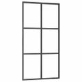 vidaXL Posuvné dvere s kovaním 102x205 cm ESG sklo a hliník