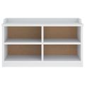 vidaXL Lavica do predsiene SANDNES biela 87x40x50 cm borovicový masív