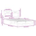vidaXL Posteľný rám bez matraca dub sonoma 120x200 cm kompozitné drevo