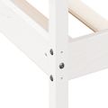 vidaXL Denná posteľ s matracom biela 90x190 cm masívna borovica