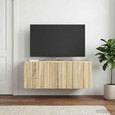 vidaXL Nástenná TV skrinka 78,5 x 31 x 30 cm Dub sonoma