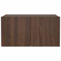 vidaXL TV nástenná skrinka s LED svetlami hnedý dub 60x35x31 cm