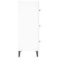vidaXL Komoda biela 69,5x34x90 cm kompozitné drevo