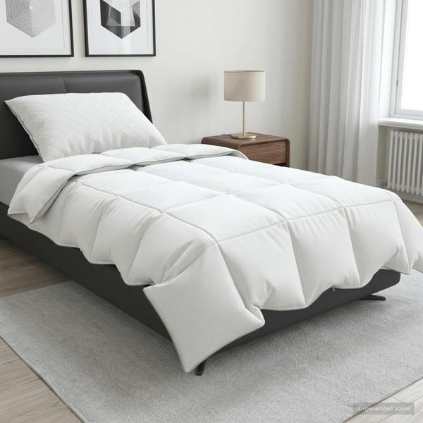 vidaXL Súprava paplónu z 90% husacieho peria FULDA 2 ks 155 x 200 cm
