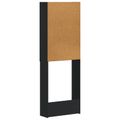 vidaXL Toaletná skriňa EDE Čierna 66 x 25,5 x 190 cm Kompozitné drevo