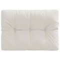 vidaXL Vankúš na paletu VIANEN 100% polyester Biela 70 x 60 x 12 cm