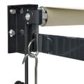 vidaXL Automatická zaťahovacia markíza, krémová 3,5x2,5 m