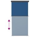 vidaXL Bočná markíza na balkón 125x250 cm, modrá