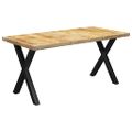 vidaXL Jedálenský stôl, nohy v tvare X 180x90x77 cm, mangový masív