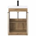 vidaXL Sada kúpeľňového nábytku Dub artisan 78,5 x 37,5 x 81 cm