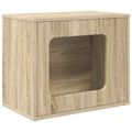 vidaXL Mačka Dom Sonoma 51 x 30 x 42,5 cm Kompozitné drevo
