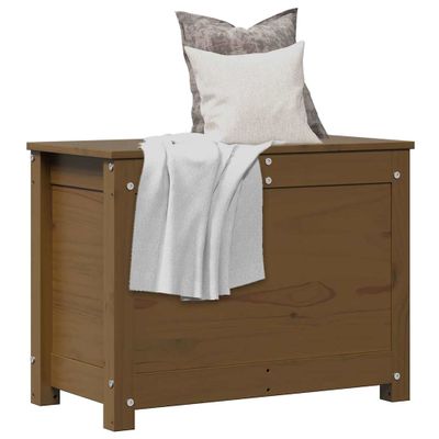 vidaXL Úložný box medovo-hnedý 60x32x45,5 cm masívna borovica