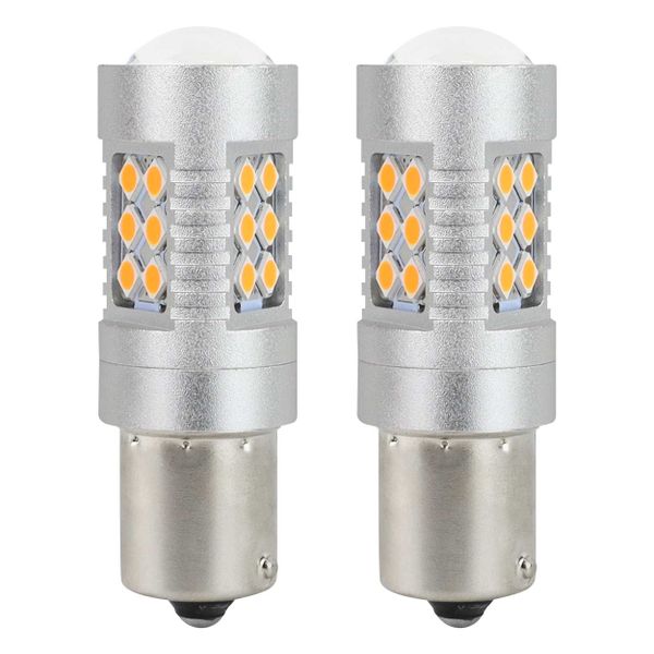 Žiarovky LED CANBUS 3030 24SMD 1156 BAU15S PY21W Amber 12V/24V