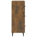 vidaXL Komoda dymový dub 34,5x34x90 cm spracované drevo