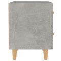 vidaXL Nočné stolíky 2 ks betónové sivé 40x35x47,5 cm