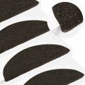 vidaXL Schodiskové rohože samolepiace 20 ks antracitové 56x17x3 cm
