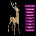 vidaXL 3D sob 250 LED Teplá biela 96 x 40 x 180 cm PET