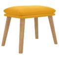 vidaXL Podnožka horčicovo žltá 45x29,5x35 cm zamatová