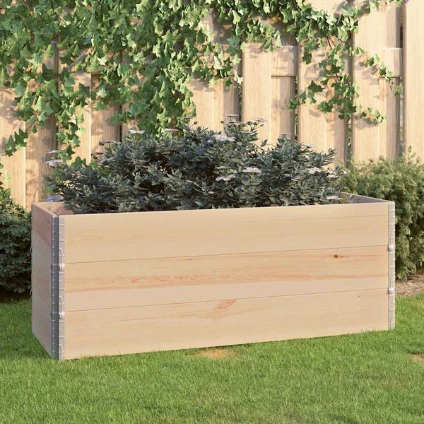 vidaXL Vyvýšené záhony 3 ks 50x150 cm borovicový masív