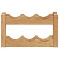 vidaXL Stojan na víno pre 6 fliaš 37x21x21 cm masívne dubové drevo