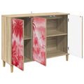 vidaXL Servírovacia skriňa AACHEN Sonoma 102 x 33 x 75 cm
