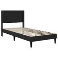 vidaXL Rám postele s matracom Čierna 80 x 200 cm Umelá koža