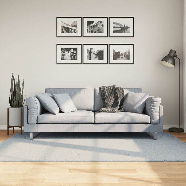 vidaXL Koberec HUARTE s krátkym vlasom umývateľný modrý 140x200 cm