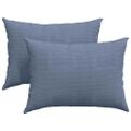 vidaXL Vankúše na pohovku 2 pcs Modrá 70 x 50 cm Kordúrová tkanina