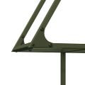 vidaXL Stojan na palivové drevo olivovo zelená 80x25x90 cm