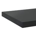 vidaXL Nástenné police 2 ks 75x30 cm čierne nehrdzavejúca oceľ