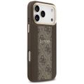 Puzdro Guess pre iPhone 17 Pro Max HC MAGSAFE PU S/ 4G PU STRIPE hnedé