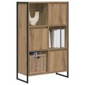 vidaXL Knižnica 68 x 30 x 108.5 cm Kompozitné drevo Remeselnícky dub