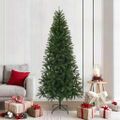 vidaXL Umelý vianočný stromček Zelená 210 cm PVC, PE a oceľ