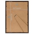 vidaXL Fotorámiky na stenu alebo stôl 3 ks čierne 29,7x42 cm MDF