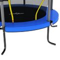 vidaXL Trampolína s bezpečnostnou sieťou okrúhla 140x160 cm modrá