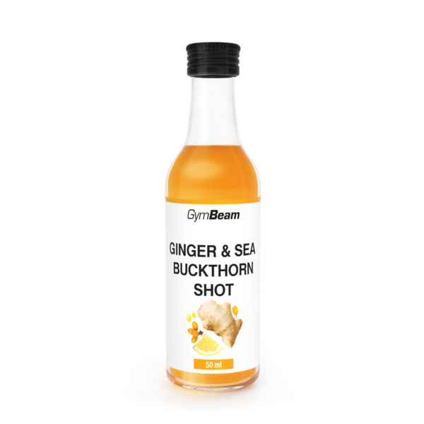 Zázvorový shot s rakytníkom - GymBeam, 50 ml