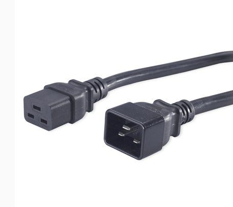 PremiumCord Kábel sieťový predlžovací 230V 16A 1,5m, konektory IEC 320 C19 - IEC 320 C20