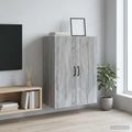 vidaXL Nástenná skrinka 66 x 34,5 x 90 cm Kompozitné drevo Sivý Sonoma