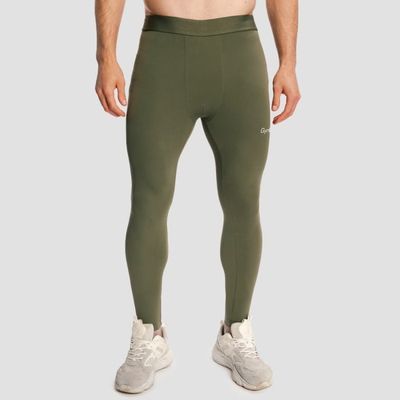 Pánske legíny Combat Olive Grey - GymBeam, veľkosť M