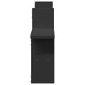vidaXL Nástenné police 2 ks čierne 38x12x38 cm kompozitné drevo