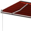 vidaXL Samostatne stojaca ručná markíza 500x300 cm oranžovo-hnedá