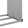 vidaXL Držiak na polená hnedý 120x45x210 cm pozinkovaná oceľ