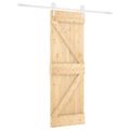 vidaXL Posuvné dvere Prírodná a biela 70 x 210 cm