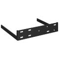 vidaXL Plávajúce rohové police 4 ks, lesklé sivé 25x25x3,8 cm, MDF