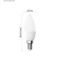 LED žiarovka Basic sviečka / E14 / 5,5 W (40 W) / 470 lm / teplá biela