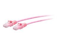 Pink - Patch kábel - RJ-45 (M) do RJ-45 (M) - 2,1 m - 4,8 mm - UTP - CAT 6a - lisovaný, prevedenie bez hrbolčekov - ružová
