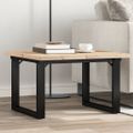 vidaXL Konferenčný stolík v tvare O 70x70x40,5 cm borovica a oceľ